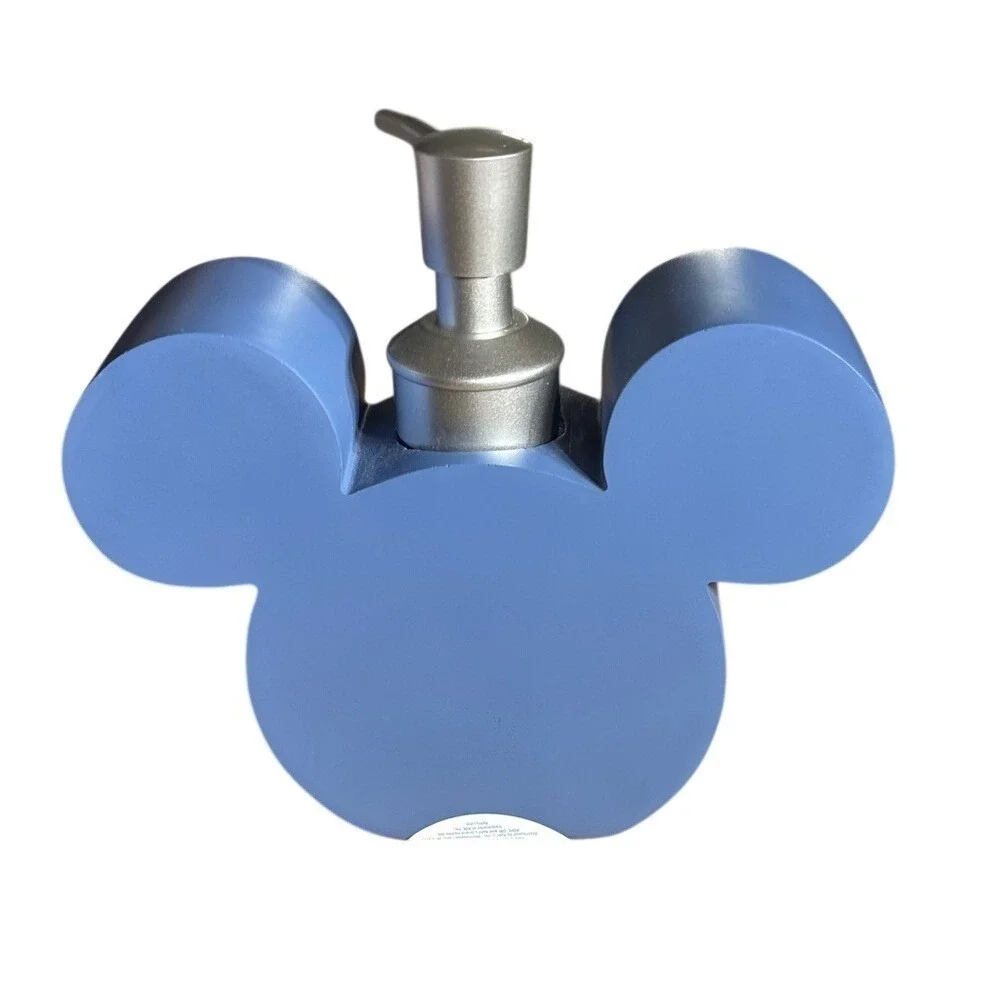 Disney Mickey Mouse Bathroom Set: Shower Curtain Brush Holder Soap Dispenser NEW